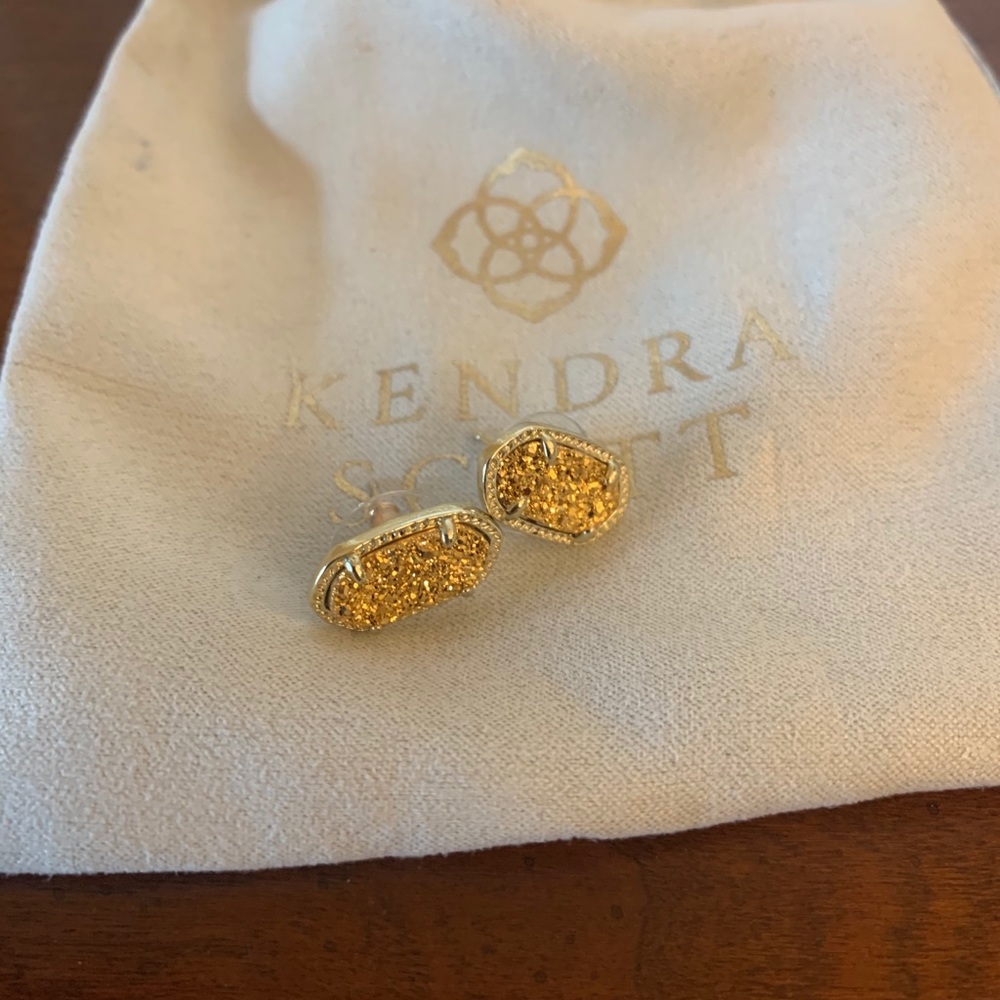 Kendra Scott Ellie Stud earring Gold/Gold Drusy